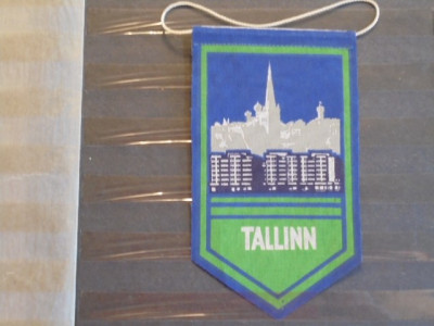 FANION ECHIPA DE FOTBAL DIN TALLINN- ESTONIA . foto