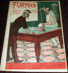 1907 FURNICA Nr. 195, revista de umor si satira politica, reclama Vata Stirbey foto