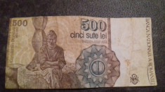 Vand bancnota 500 lei 1991 Ianuarie foto