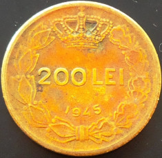 Moneda 200 Lei - ROMANIA, anul 1945 *cod 791 foto