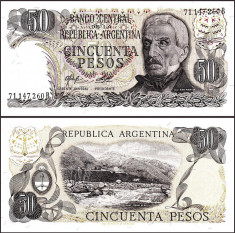 Argentina 1976-78 - 50 pesos UNC foto