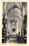 Cluj interior biserica Sf Mihai,Kolozsvar Sz Mihaly templom belseje circ. 1944, Circulata, Printata, Cluj Napoca