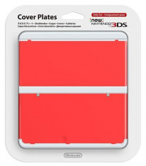 Carcasa Nintendo Official Cover Plate Red Nintendo 3Ds foto