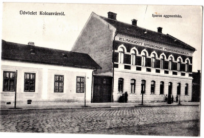 Cluj Kolozsvar Iparos aggmenhaz Casa de batrani a industriasilor CP aprox 1910 foto