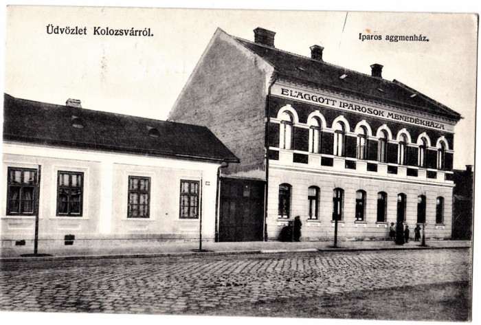 Cluj Kolozsvar Iparos aggmenhaz Casa de batrani a industriasilor CP aprox 1910