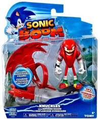 Jucarie Sonic Boom 3 Inch Figure Knuckles With Ripcord Board foto