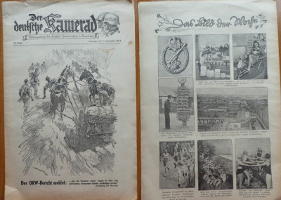 Revista militara nazista de razboi , Camaradul german , 7 Septembrie 1941 foto