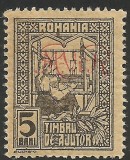 VARIETATE--TESATOAREA--ROMANIA SUPRATIPAR DE OCUPATIE GERMANA MNH, Nestampilat