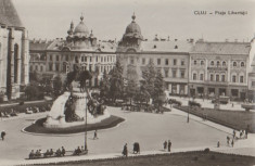 Cluj Napoca 1961 - Piata Libertatii, circulata foto