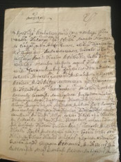 Document manuscris (1834) foto