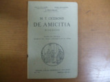 Ciceronis De amicitia Bucuresti 1930 Valaori Papacostea Popa - Lisseanu 038