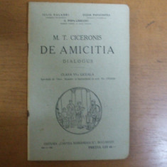 Ciceronis De amicitia Bucuresti 1930 Valaori Papacostea Popa - Lisseanu 038