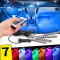 Kit Complet interior LED 4 x Benzi 12 SMD RGB cu telecomanda - 22cm AL-080817-21