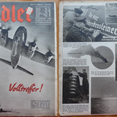 Revista Aviatiei Germane Luftwaffe , Der Adler , Nr. 13 , 1941 ,In limba germana
