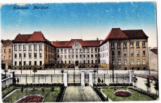 Cluj colegiul de fete Marianum,Kolozsvar ilustrata circulata 1918 foto
