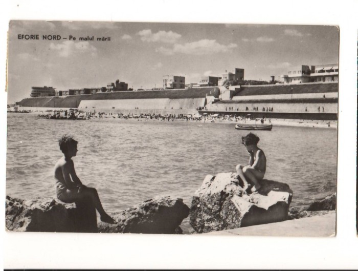 CPI B 10124 CARTE POSTALA - EFORIE NORD. PE MALUL MARII, RPR