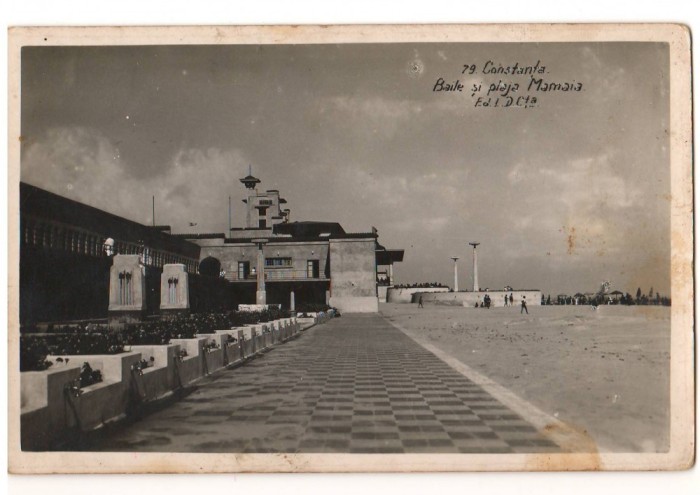 CPI B 10130 CARTE POSTALA - CONSTANTA. BAILE SI PLAJA MAMAIA, 1942
