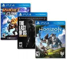 Horizon Zero Dawn + The Last Of Us Remastred + Ratchet And Clank Ps4 foto