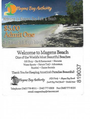 Pentru colectionari, bilet intrare Magens Beach, St Thomas US Virgin Islands foto