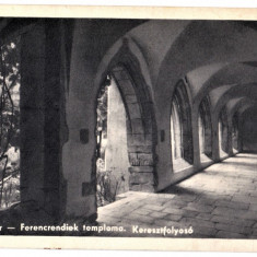 Cluj interior biserica Franciscanilor,Kolozsvar Ferencrendiek temploma folyoso