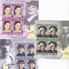 ACTORI DE FILM ,VALOARE NOMINALA!,2017,MINISHEET,MNH,NEUZAT,ROMANIA.