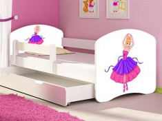 Patut Tineret Mykids Ballerina Cu Sertar Si Saltea Mykids 140X70 foto