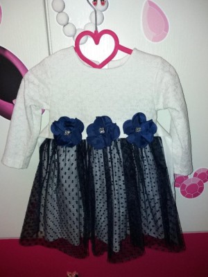 Rochie rochita de ocazie fetite marimea 80 foto