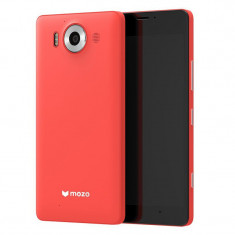 Capac spate Mozo Qi Wireless Charging cu NFC pentru Microsoft Lumia 950, Coral foto