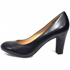 Pantofi dama, din piele naturala, marca Geox, culoare negru, marimea 39 foto
