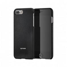 Husa de piele Mozo Back Cover pentru Apple iPhone 7 Plus Black foto