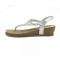 Sandale dama, din piele naturala, marca Carmela, culoare argintiu, marimea 38