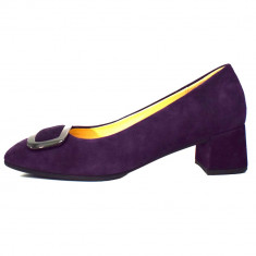 Pantofi dama, din piele naturala, marca Gabor, culoare mov, marimea 38 foto