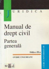 Manual de drept civil. Partea generala, Editia a III-a foto