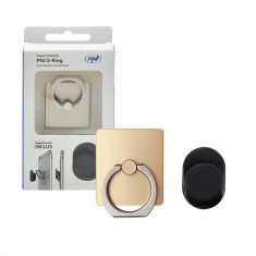 Resigilat : Suport universal PNI O-Ring, Desk Stand si Smart Grip, Champagne, supo foto