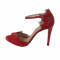 Sandale dama, din piele naturala, marca Epica, culoare rosu, marimea 37