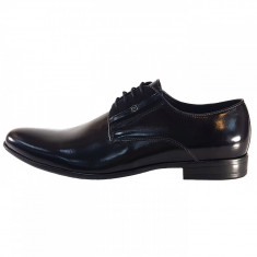 Pantofi eleganti barbati, din piele naturala, marca Conhpol, culoare negru, marimea 43 foto
