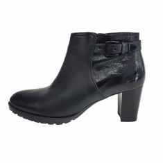 Botine dama, din piele naturala, marca Ara, culoare negru, marimea 38 foto