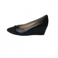 Pantofi dama, din piele naturala, marca Geox, culoare negru, marimea 35 foto