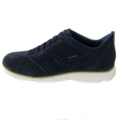 Pantofi sport barbati, din piele naturala, marca Geox, culoare bleumarin, marimea 43 foto