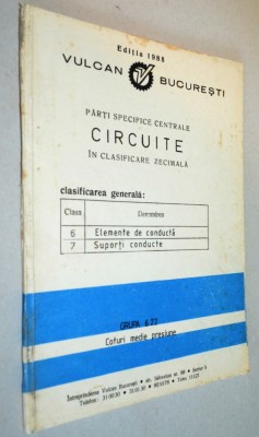Parti specifice centrale circuite in clasificare zecimala. Vulcan Bucuresti foto