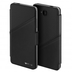 Husa Premium Mozo Book Thin Flip pentru Microsoft Lumia 650, Black Golf foto