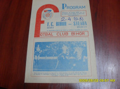 program FC Bihor - Steaua foto