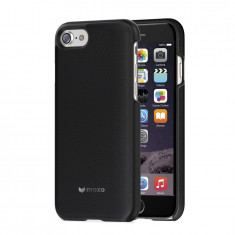 Husa de piele Premium Mozo Back Cover pentru Apple iPhone 7, Black foto