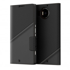 Husa de piele Mozo Thin Flip Microsoft Lumia 950 XL, Black Golf foto