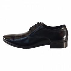 Pantofi eleganti barbati, din piele naturala, marca Eldemas, culoare negru, marimea 43 foto