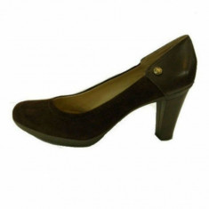 Pantofi dama, din piele naturala, marca Geox, culoare maro, marimea 36 foto