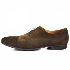 Pantofi eleganti barbati, din piele naturala, marca Geox, culoare maro, marimea 42 foto