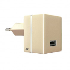 Incarcator Priza Just Wireless USB 2.4A, 12W,Gold foto