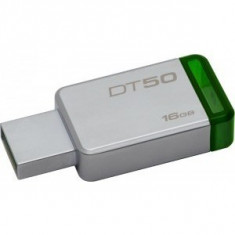 Memorie externa Kingston DataTraveler 50 16GB USB 3.0 (Metal/Green) foto