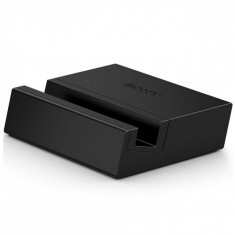 Stand de birou Sony DK48 cu incarcare cu conector magnetic pentru Sony Xperia Z3/ Z3 Compact Black foto